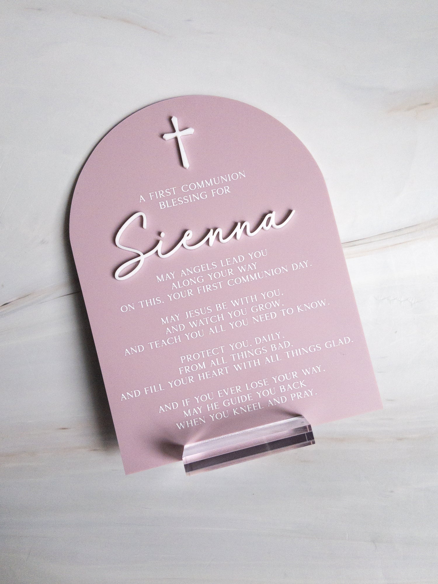 A First Communion Blessing Keepsake - The Cozy Nest Handmade