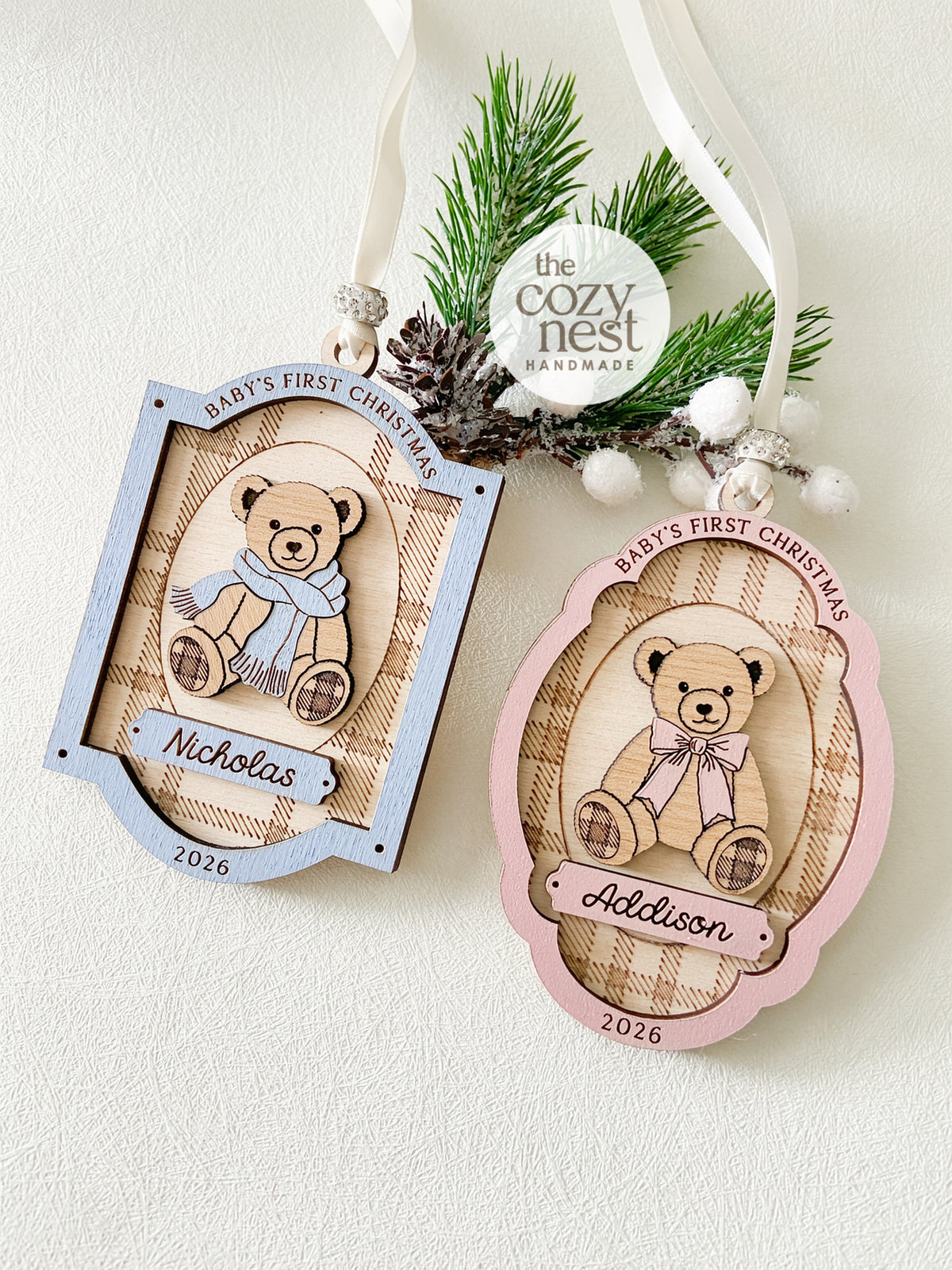 Baby's First Christmas Teddy Ornament
