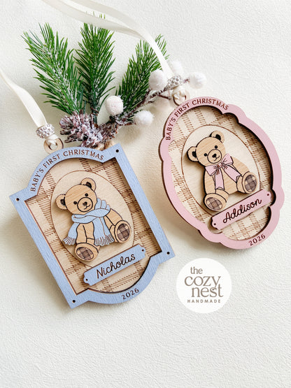 Baby's First Christmas Teddy Ornament