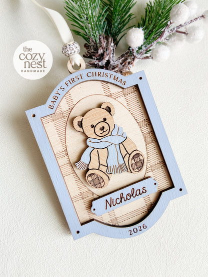 Baby's First Christmas Teddy Ornament