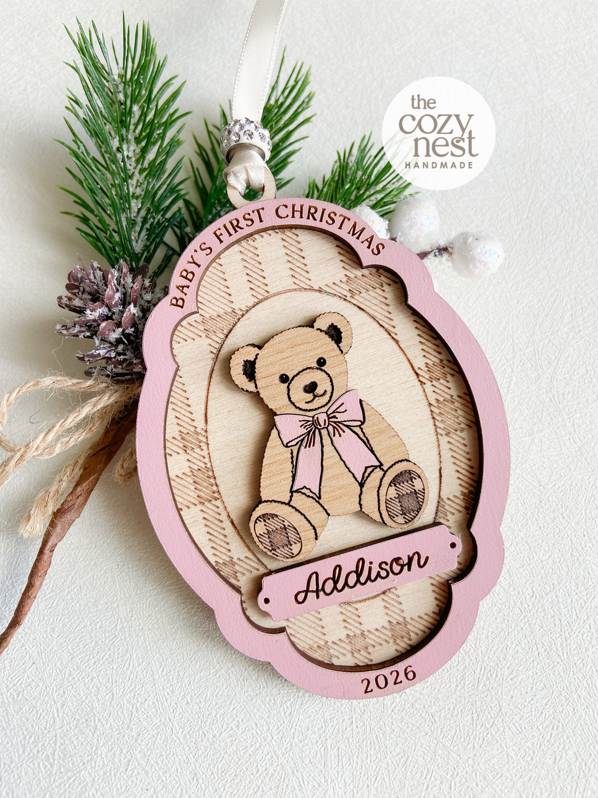 Baby's First Christmas Teddy Ornament