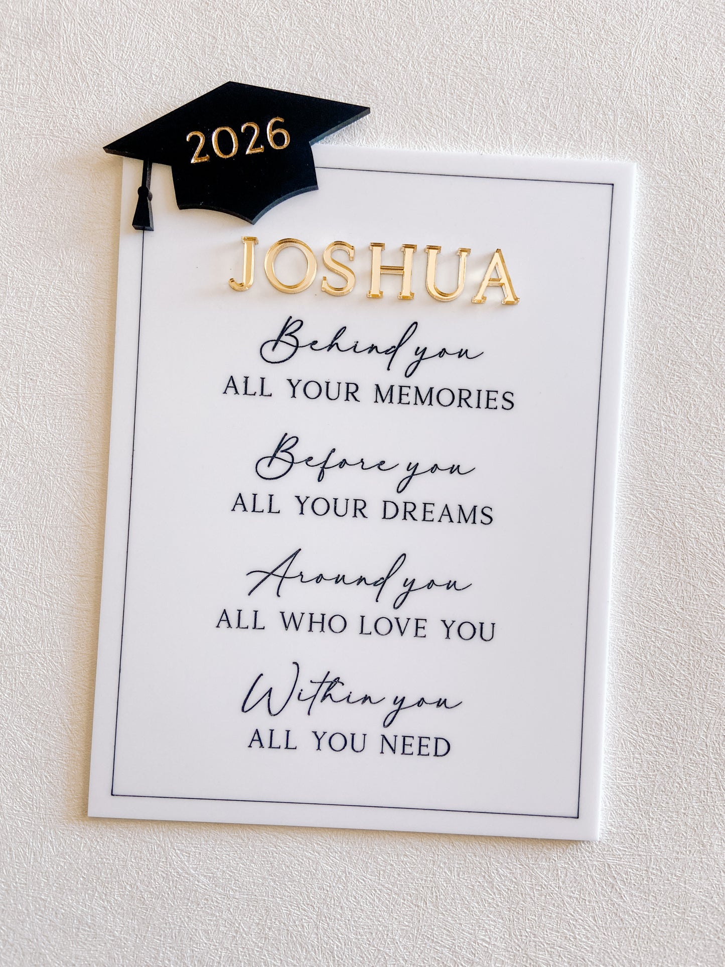 Graduation Wishes Keepsake Gift Plaque