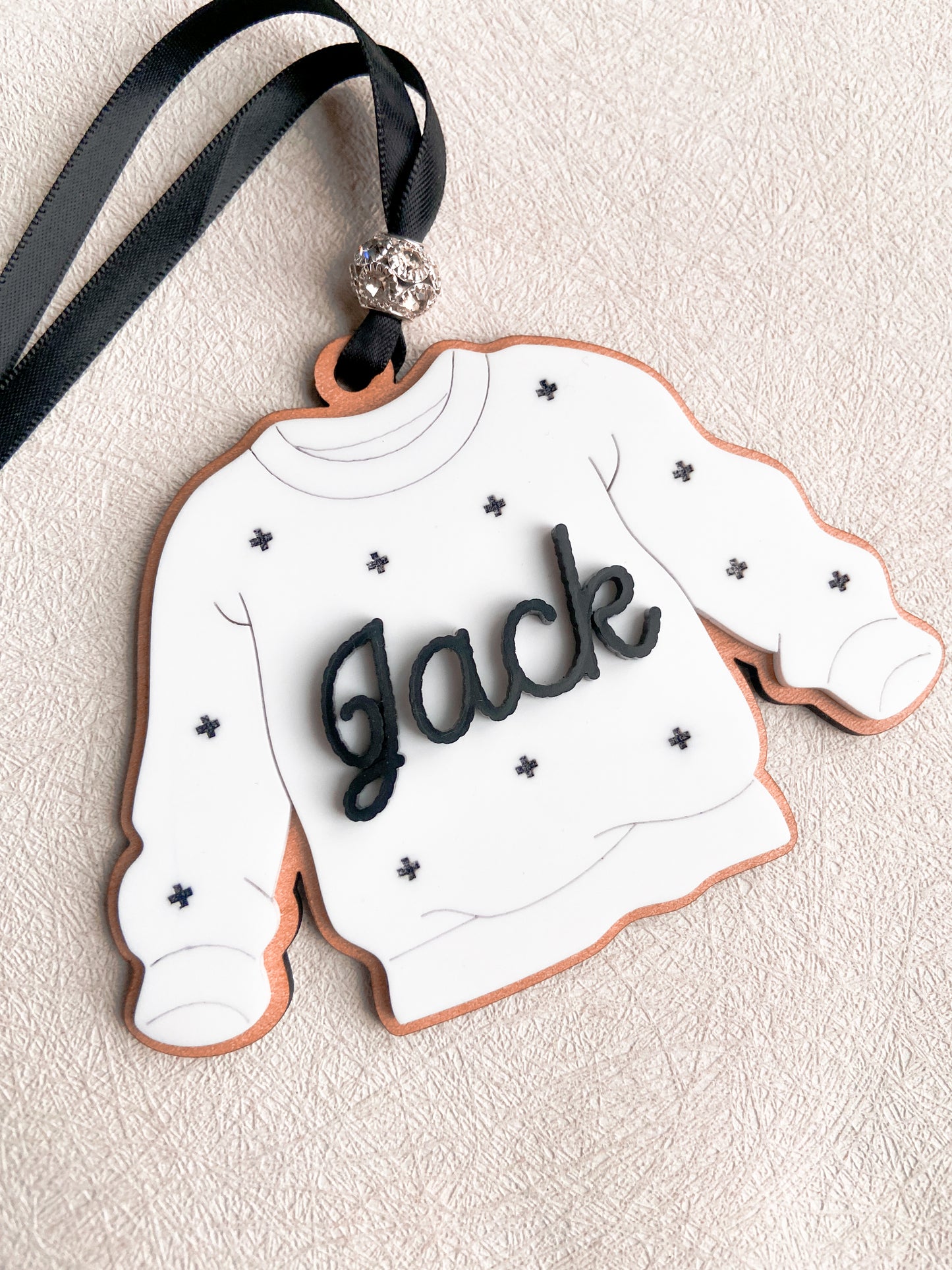 Christmas Sweater Ornament - Nordic Stitch