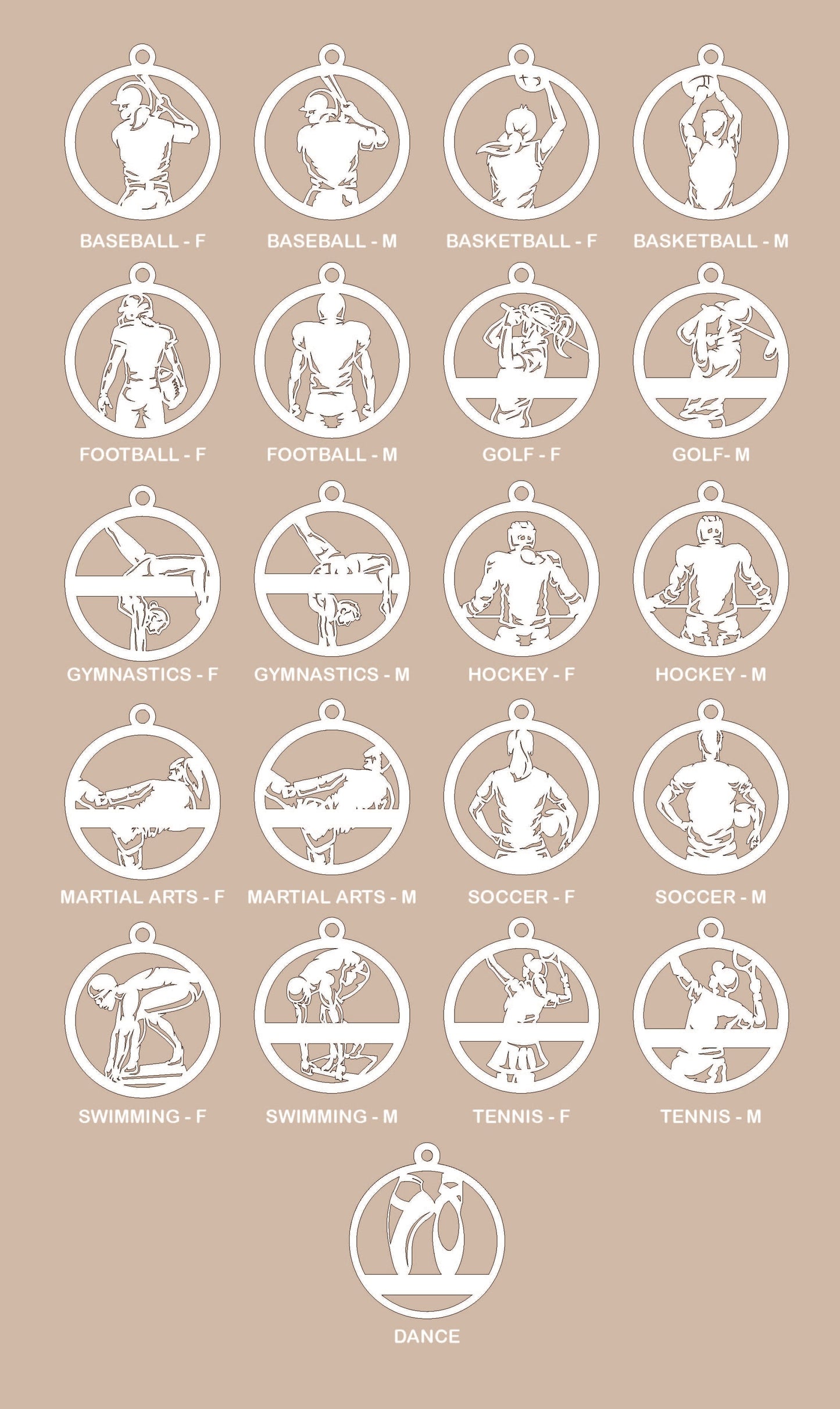 personalized kids Hobby sport Christmas Ornament 