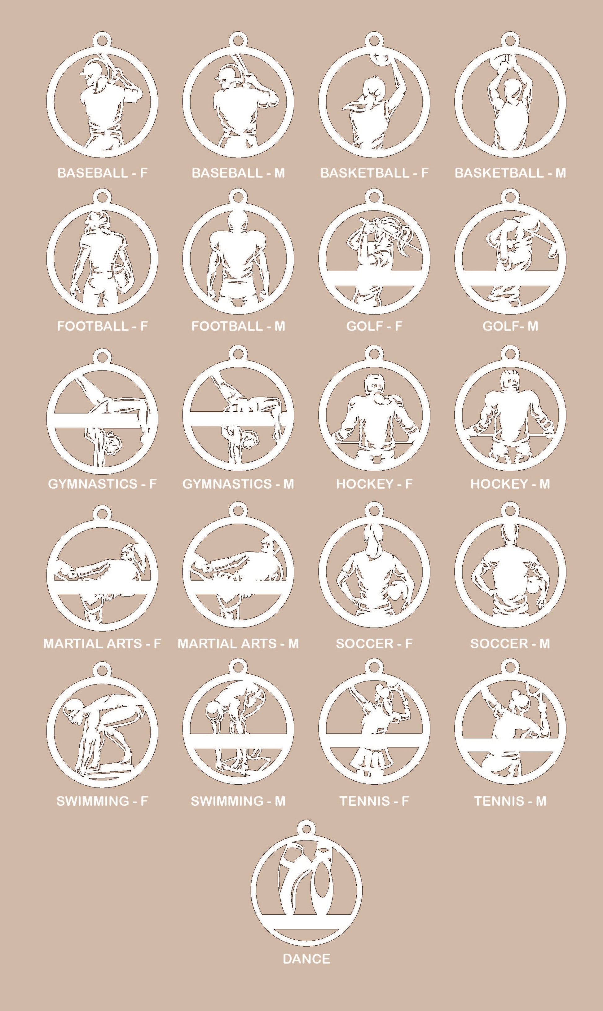 personalized kids Hobby sport Christmas Ornament 