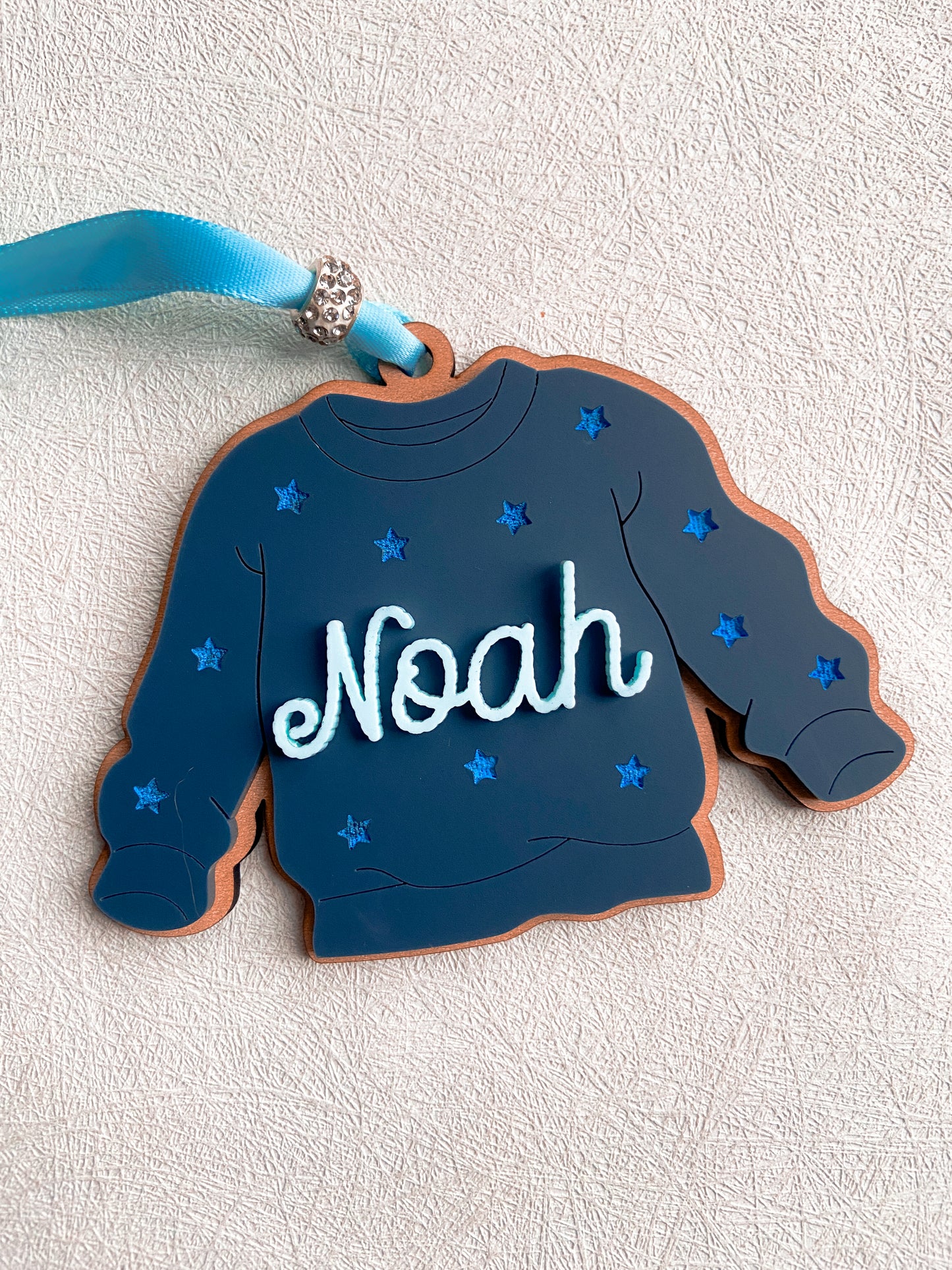 Christmas Sweater Ornament - Stars