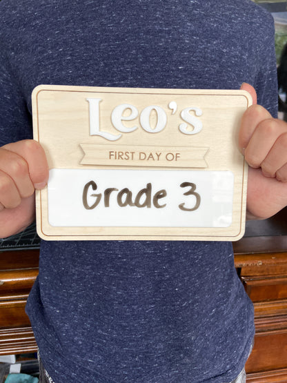 First Day of School Sign - The Cozy Nest Handmade