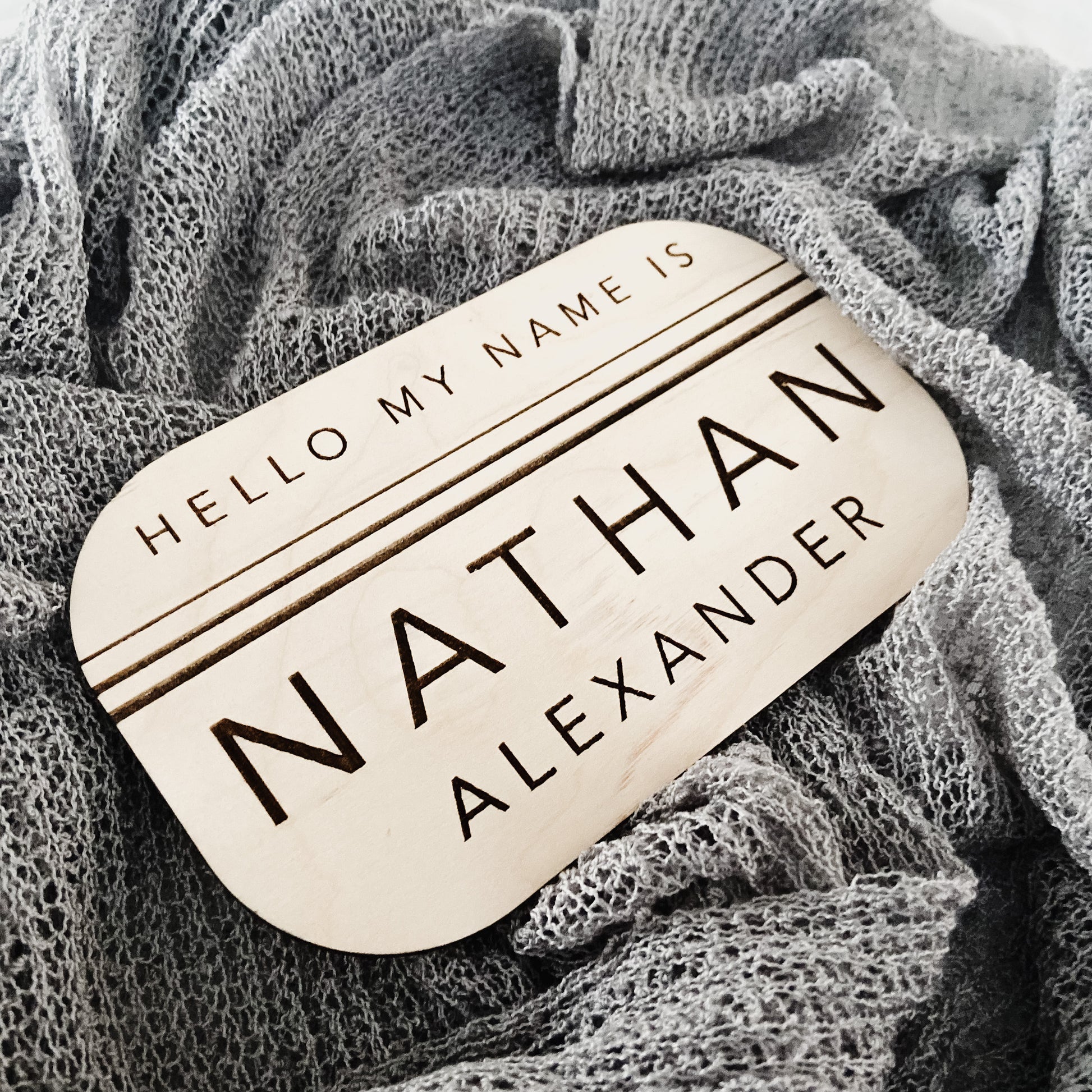 Name Announcements - The Cozy Nest Handmade
