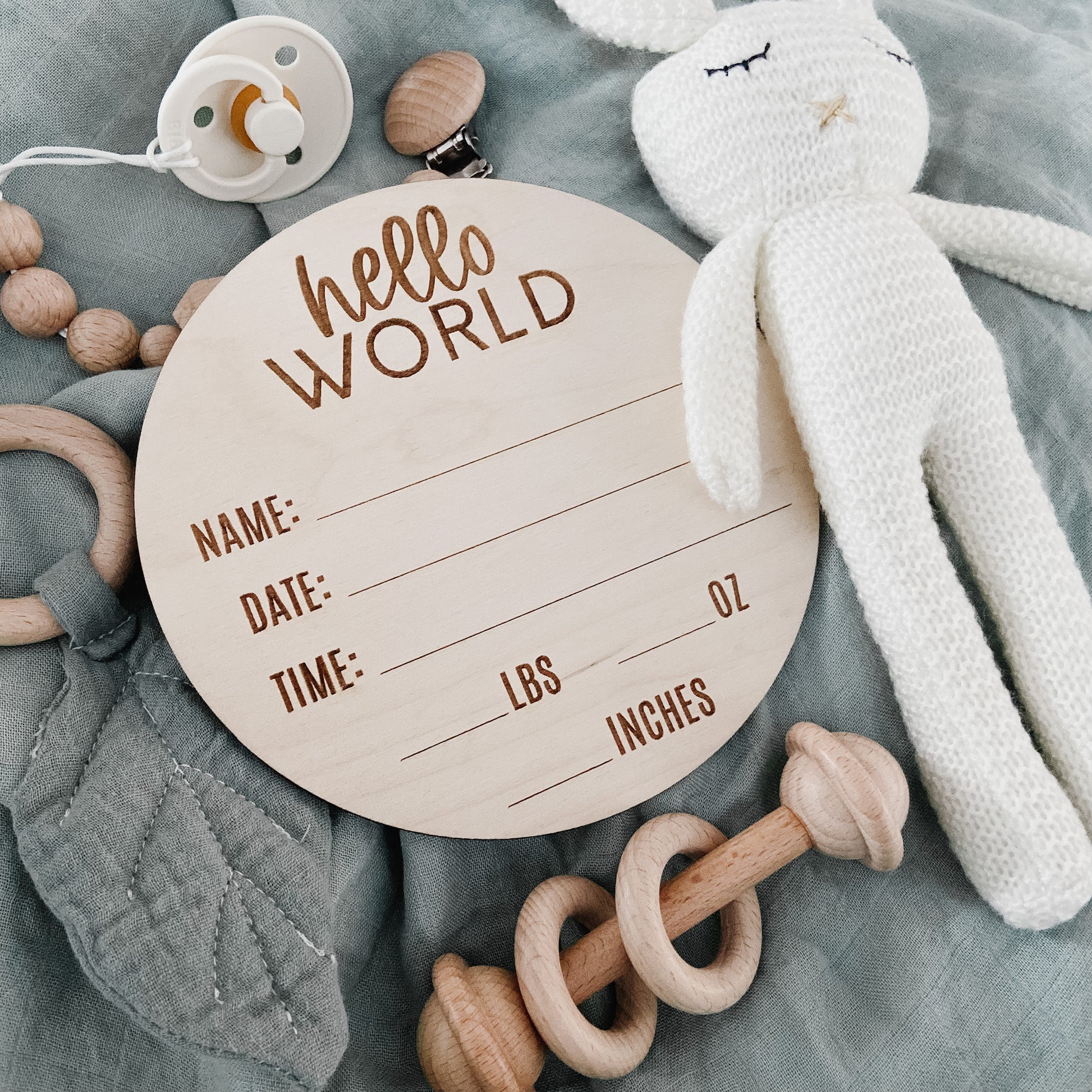 Birth Stat Announcement - The Cozy Nest Handmade