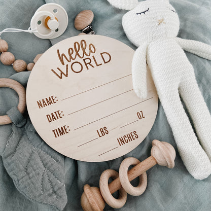 Birth Stat Announcement - The Cozy Nest Handmade