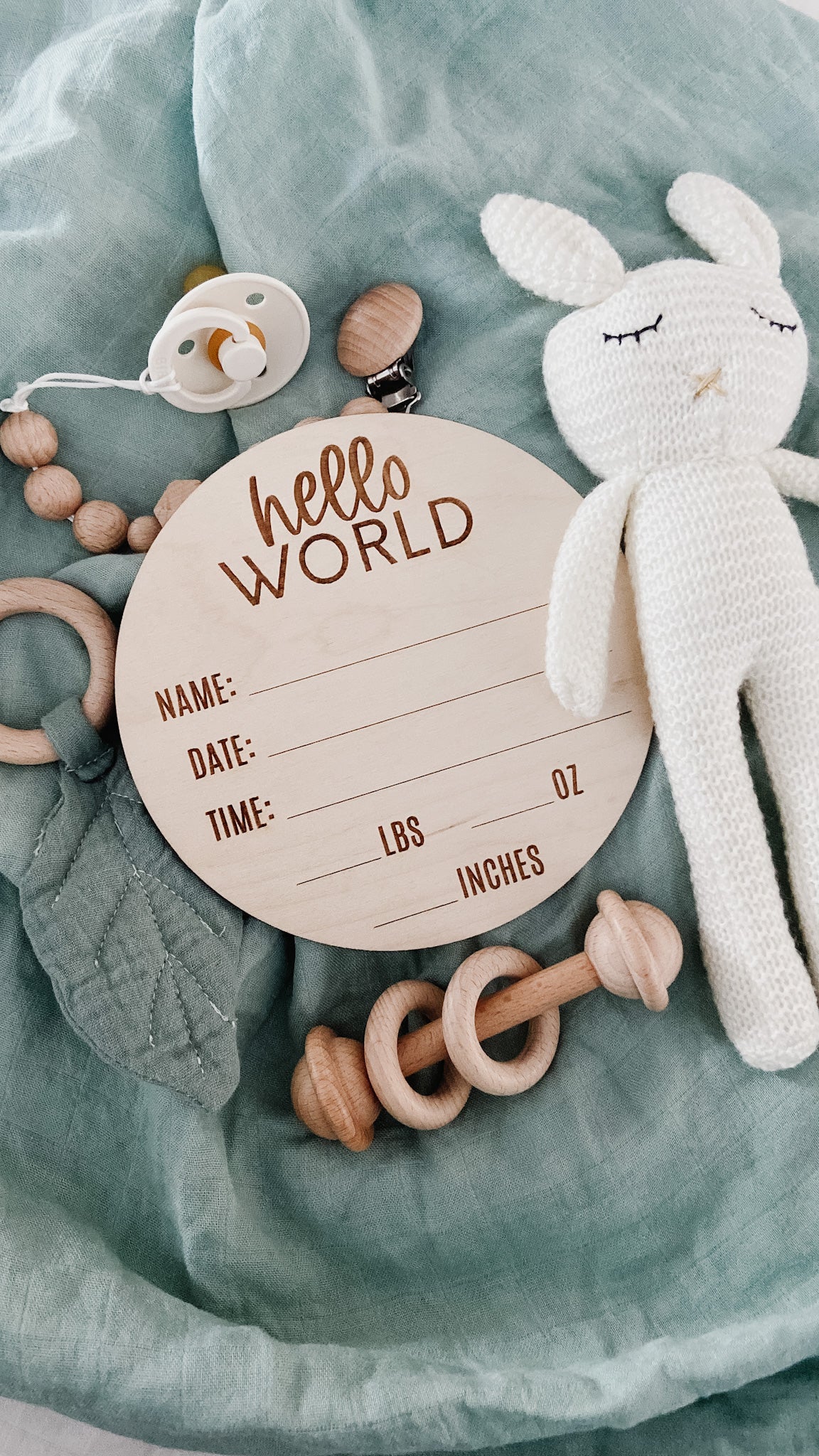 Birth Stat Announcement - The Cozy Nest Handmade