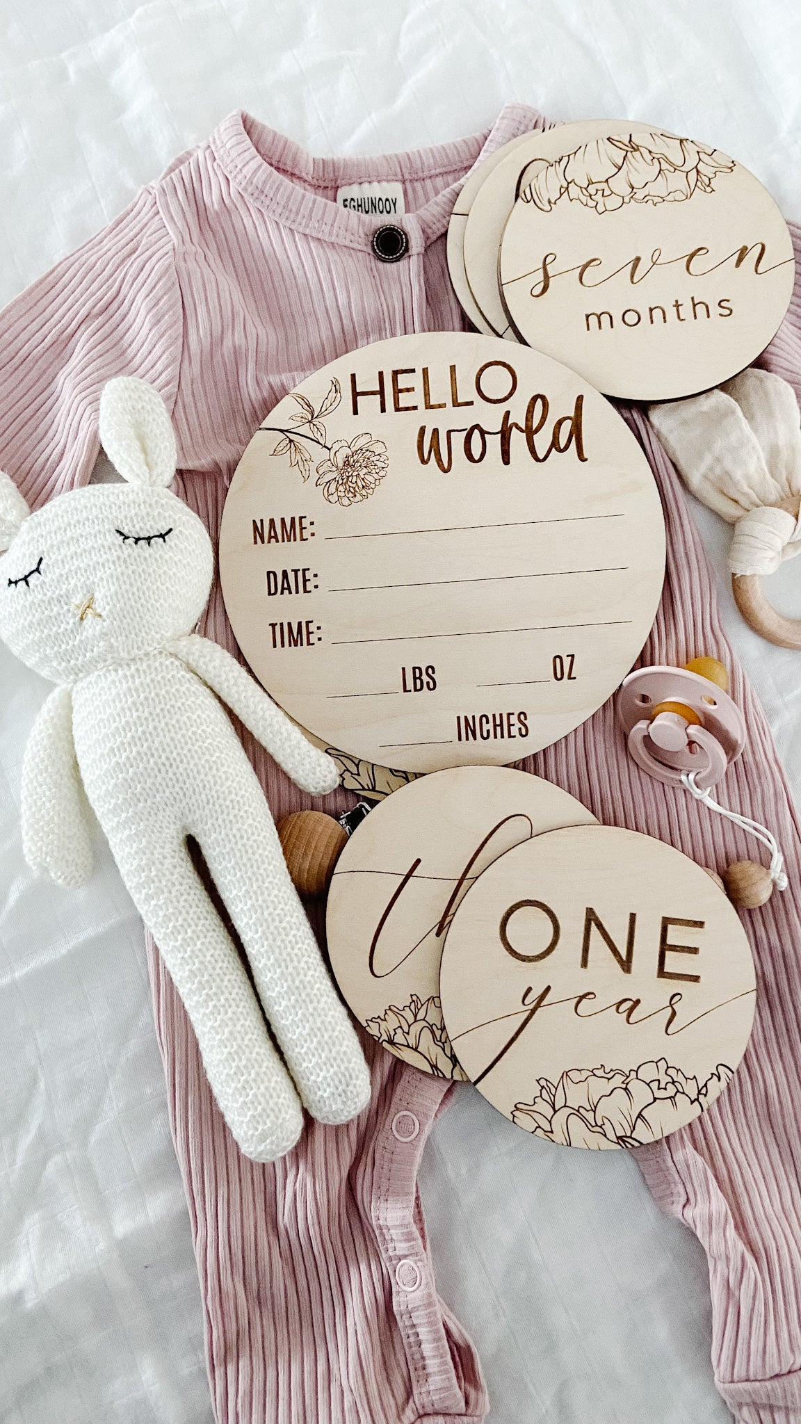 Birth Stat Announcement - The Cozy Nest Handmade