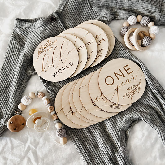 Milestone Markers - The Cozy Nest Handmade