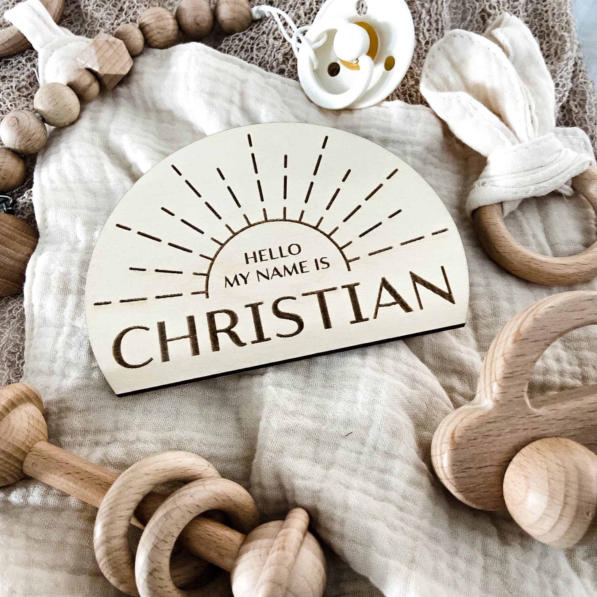 Name Announcements - The Cozy Nest Handmade