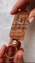 Load image into Gallery viewer, Keepsake Keychain - Engraved Writing
