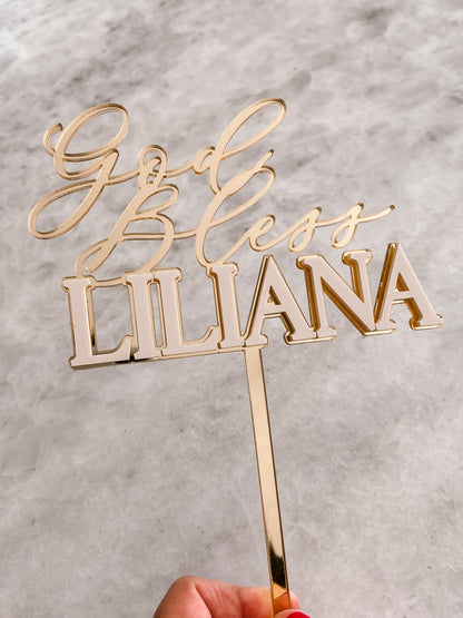 Sacrament Cake Topper - Two Layer - The Cozy Nest Handmade