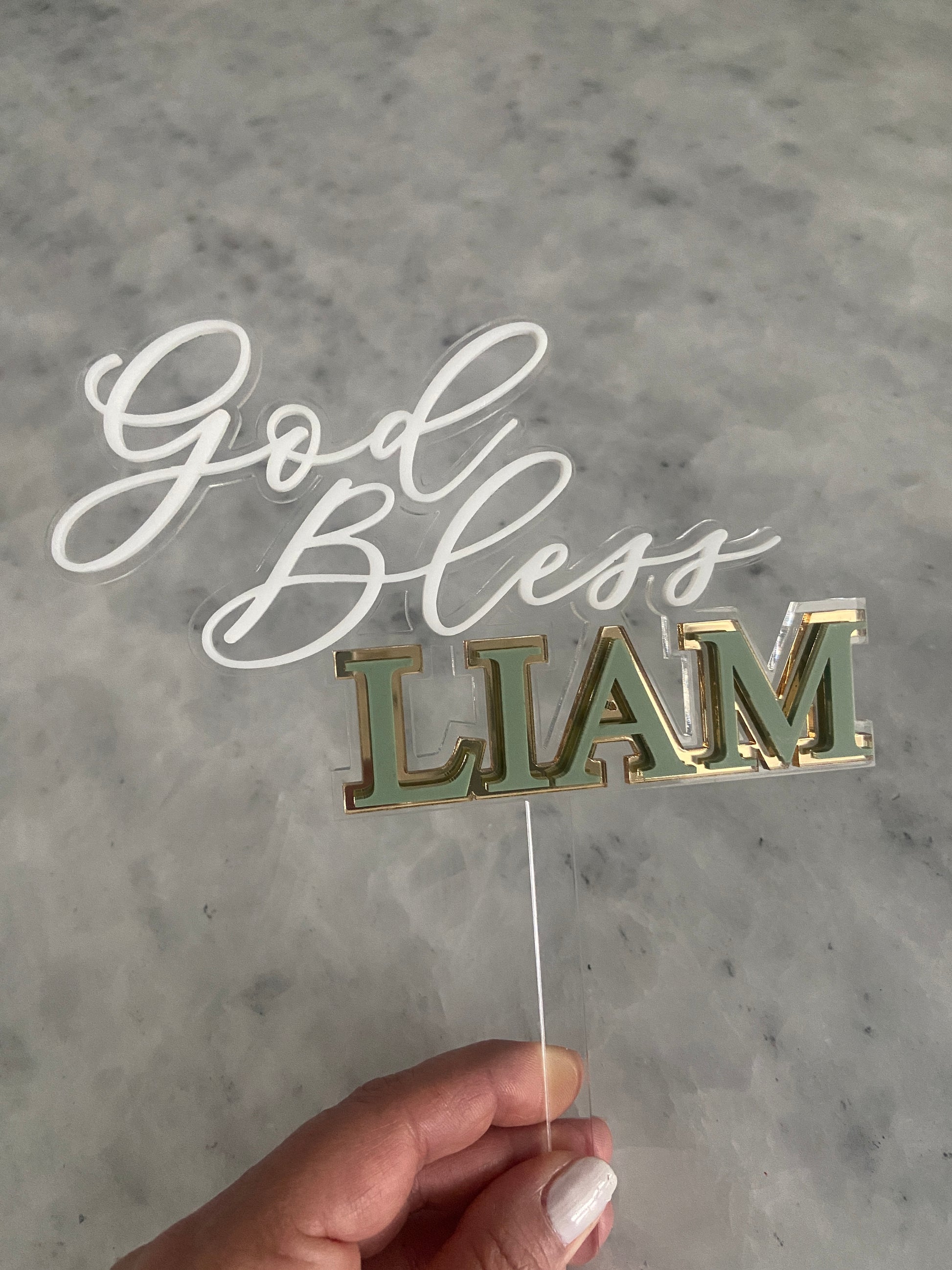Sacrament Cake Topper - Multi Layer - The Cozy Nest Handmade