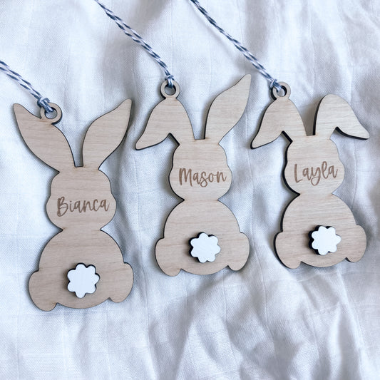 Easter Tags - Wood Bunny
