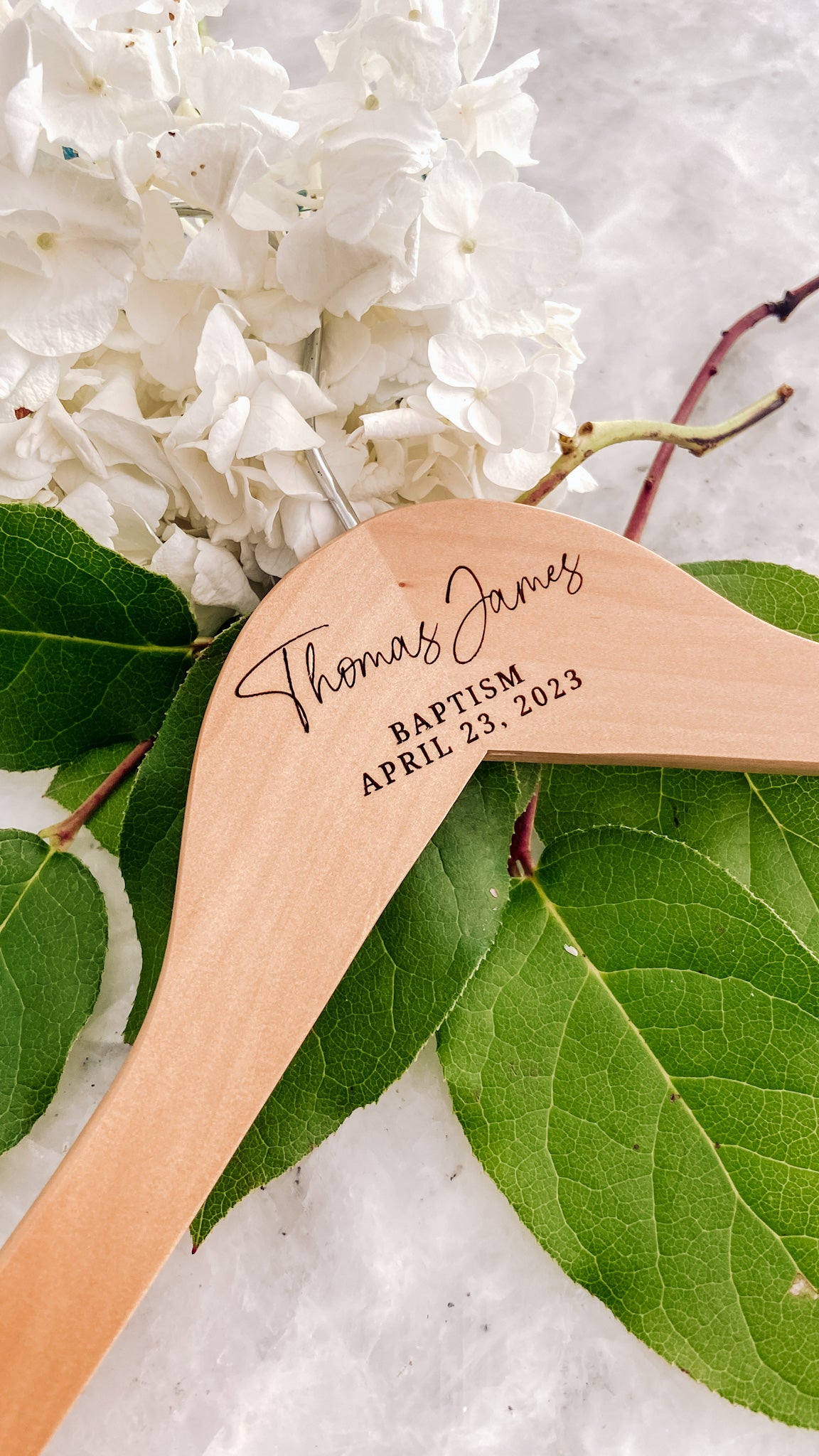 Children’s Engraved Wooden Hanger - The Cozy Nest Handmade